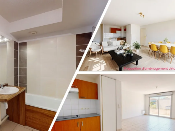 Appartement T3 de 60,92 m² avec balcon et parking à Toulouse