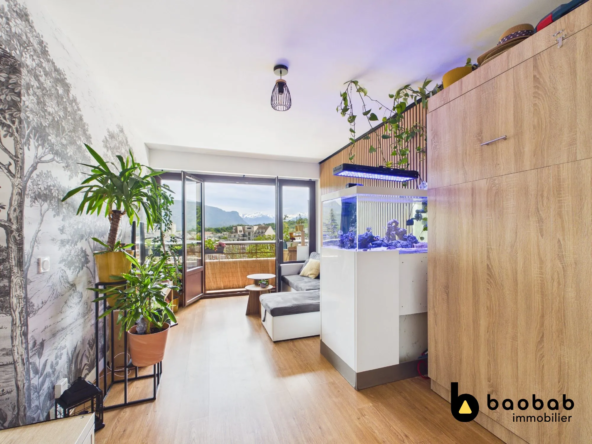 Appartement T1 Bis avec vue panoramique à Chambéry centre