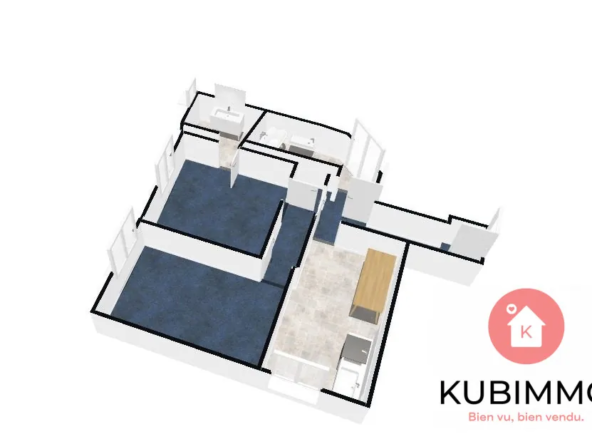 Appartement de 53 m² en plein centre de Jard-sur-Mer avec potentiel de modernisation