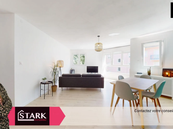 À vendre appartement de 82m² au centre de Belfort, 2 chambres, ascenseur, à proximité des commodités