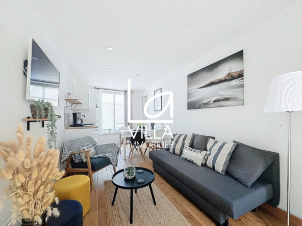 Belle appartement T2 meublé à Wimereux, centre-ville, lumineux, 36,15 m²
