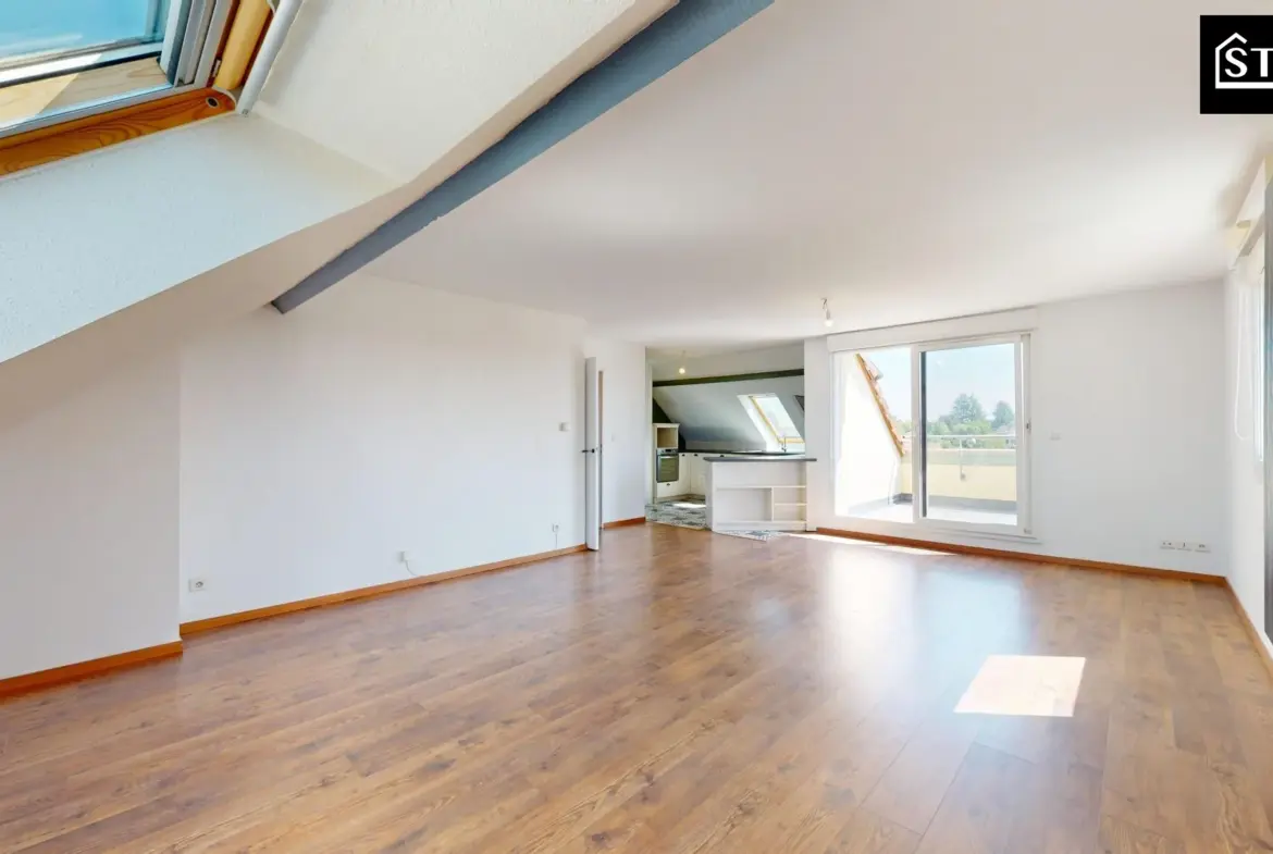 Appartement lumineux avec deux terrasses à Essert - 81 m² rénovés 