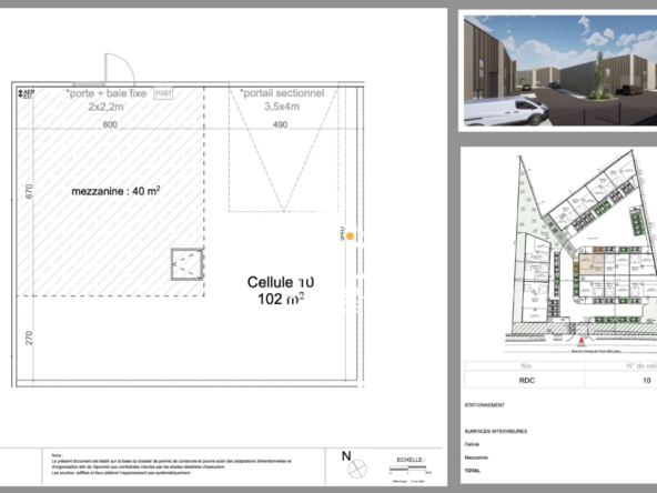 Local industriel en VEFA de 132 m² à Les Sorinières proche Nantes