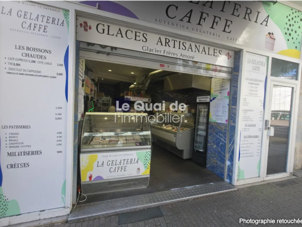 Fonds de commerce à vendre à Grenoble, spécialisé en glace artisanale et restauration rapide