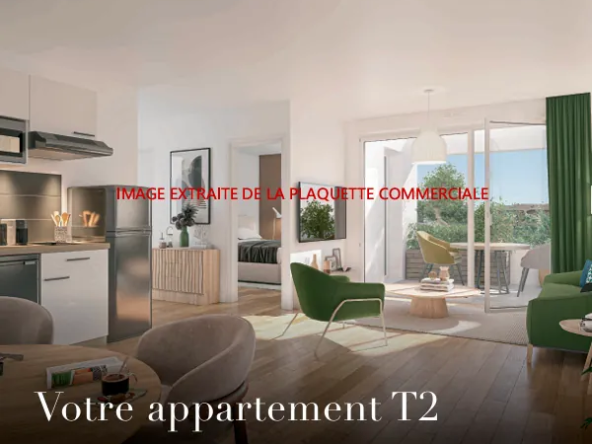 Appartement T3 à Elbeuf avec deux chambres, livraison 2027, idéal investissement