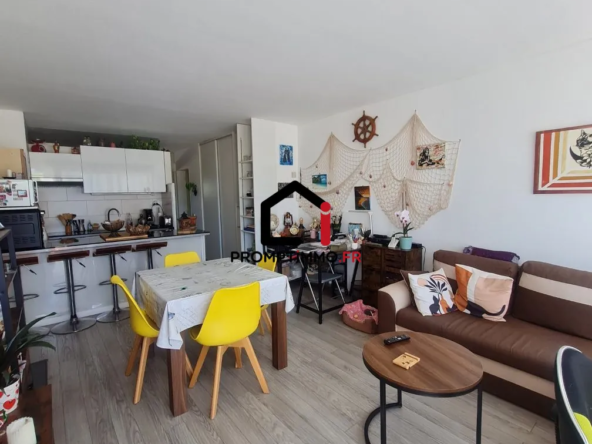 Appartement T2 rénové avec accès direct à la plage à Saint-Cyprien