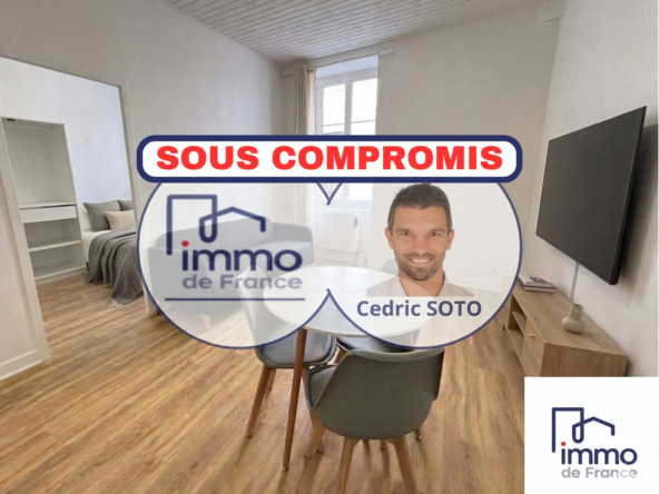 Appartement T2 à vendre à Vienne, centre-ville, avec cuisine équipée et parking potentiel