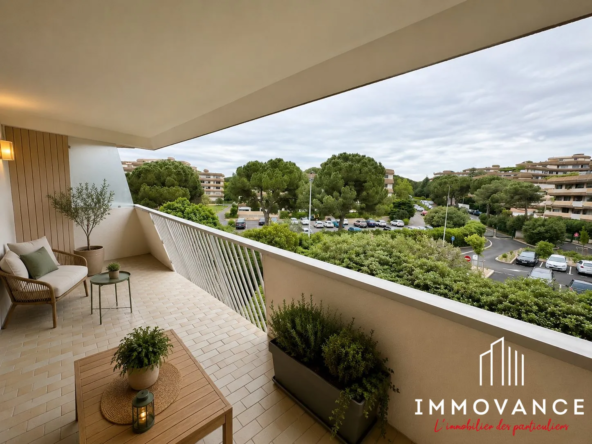 Appartement T1 à vendre à Montpellier avec terrasse dans résidence prisée