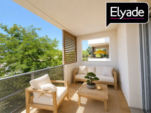 Suggestion d'aménagement  Appartement T3 moderne avec balcon à Launaguet – Investissement ou résidence