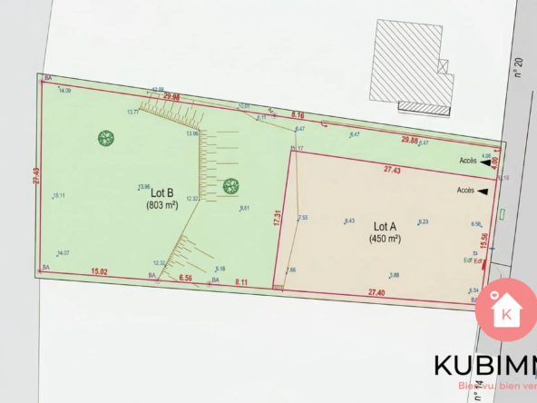 Terrain à bâtir de 405 m² à Longeville-sur-Mer, environnement privilégié