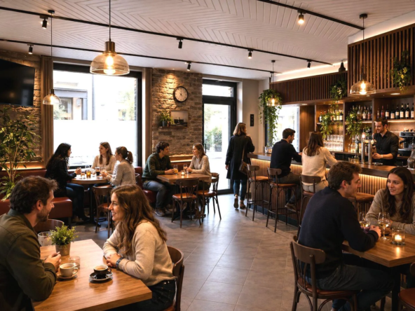 Fonds de commerce d'un bar avec terrasse à vendre à Auray, Morbihan