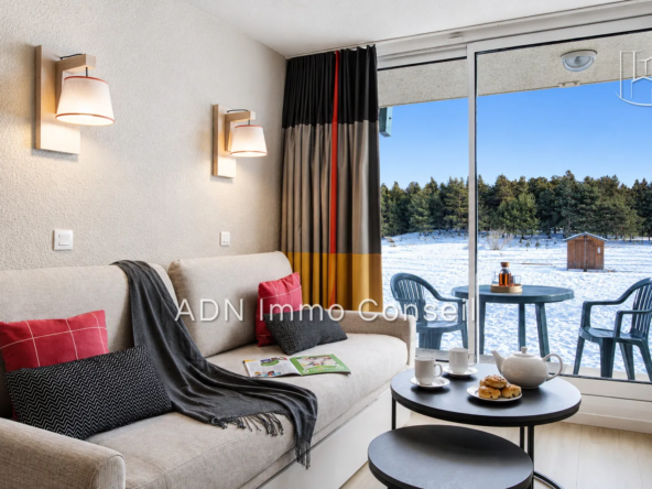 Studio à Bolquère avec rentabilité garantie – Investissement en montagne