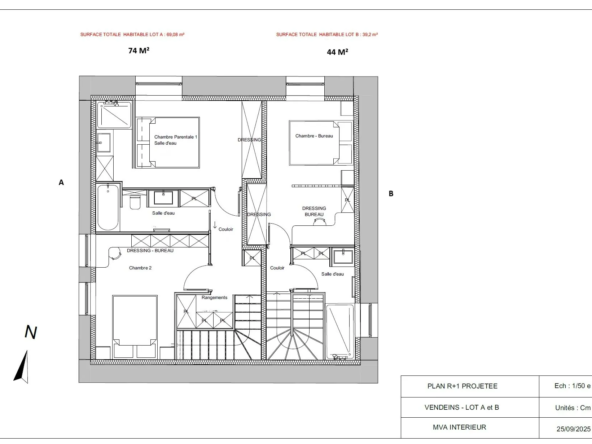 Plateau duplex à rénover avec terrain à Vonnas ou Bourg en Bresse
