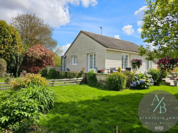 Maison à vendre à Étrépagny avec terrain arboré et chalet indépendant