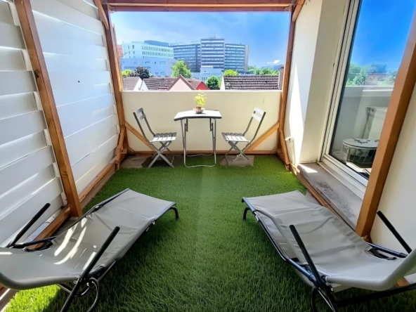 Appartement 3 pièces de 70 m² à Strasbourg avec terrasse et garage