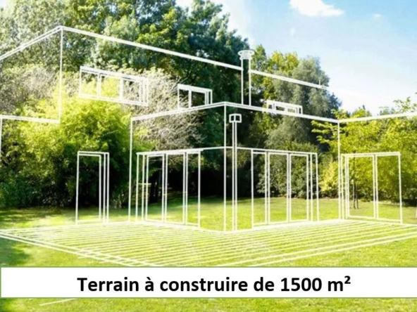 Terrain constructible de 1500 m² à Castelnau-d'Estrétefonds avec projets modulables