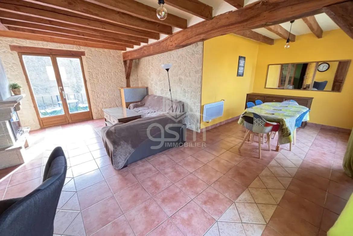 Maison 130 m² avec 3 chambres, bureau et jardin à Villeperdue 