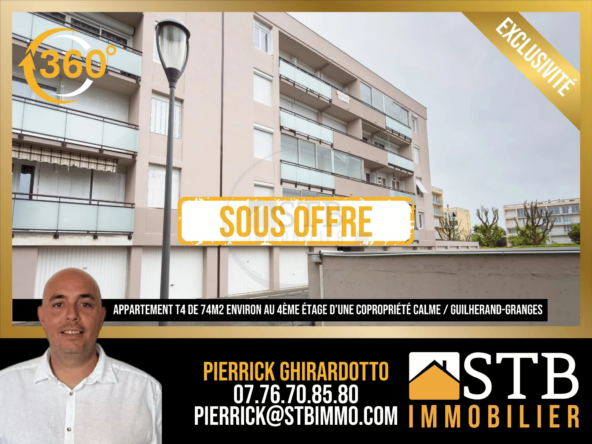 Appartement T4 rénové avec grand balcon à Guilherand-Granges