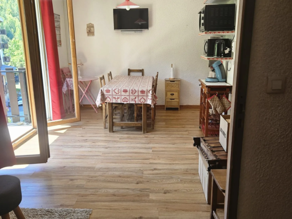 Pièce à vivre  Appartement T2 à vendre à Montclar avec balcon et vue panoramique
