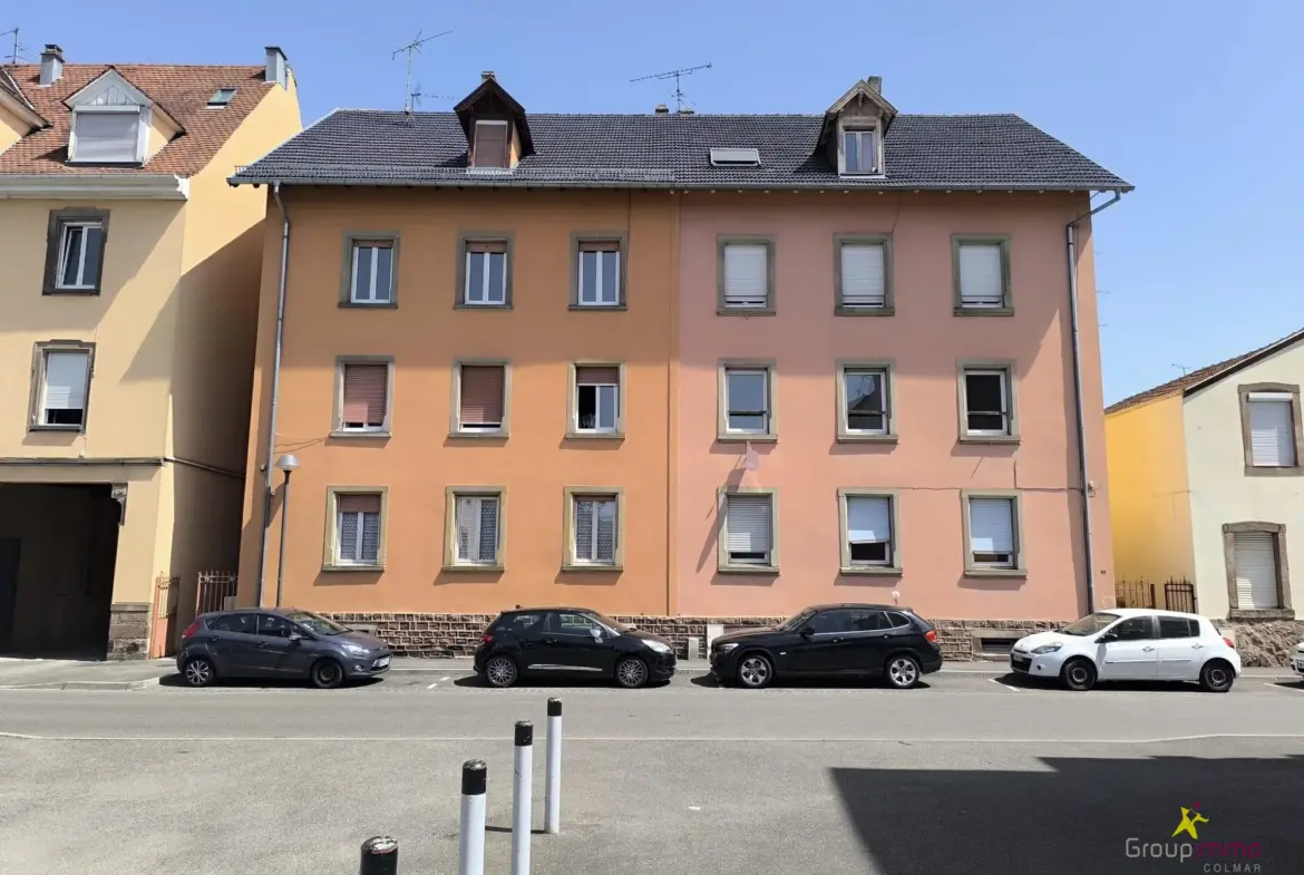 Appartement 3 pièces lumineux à Colmar avec balcon et cave 