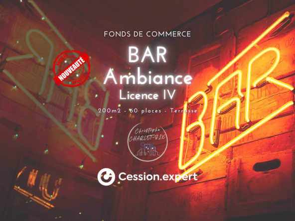 Fonds de commerce bar ambiance avec Licence IV à Lille, 200 m² – Potentiel élevé