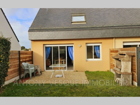 Maison à Agon-Coutainville à 250 mètres de la plage – 2 chambres, jardin clos, terrasse