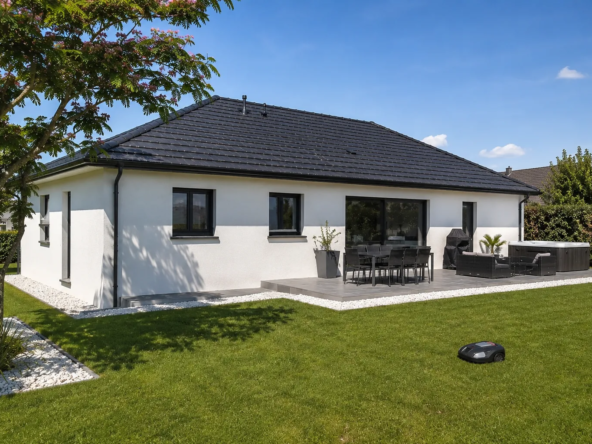 Magnifique maison neuve de plain-pied avec 4 chambres et grand terrain à Saint-Nicolas-d'Aliermont