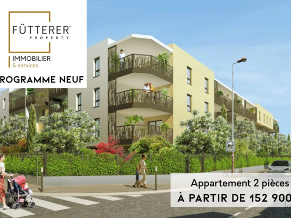 Appartement T2 neuf avec terrasse, parking à Narbonne - Livraison 2027
