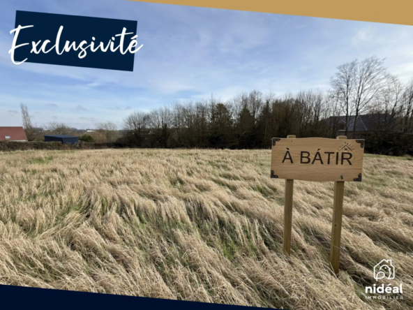 Terrain constructible de 1043 m² avec façade de 29 m à Boussières-sur-Sambre