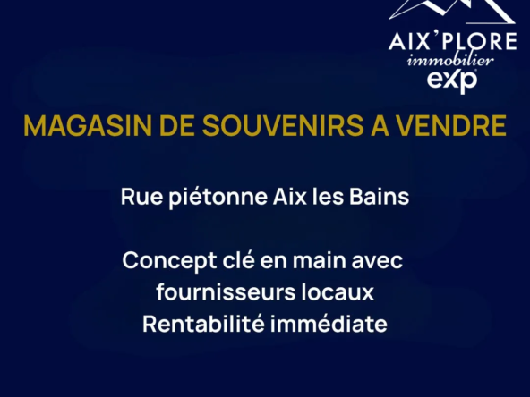 Fonds de commerce à vendre à Aix-les-Bains dans la vieille ville