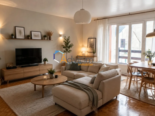salon meublé avec IA Opportunité d’investissement locatif à Seignelay – Maison louée avec forte rentabilité