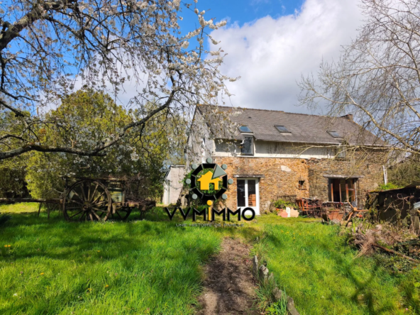 Charmante maison en pierre de 145 m² avec dépendances et grand terrain à La Meilleraye-de-Bretagne