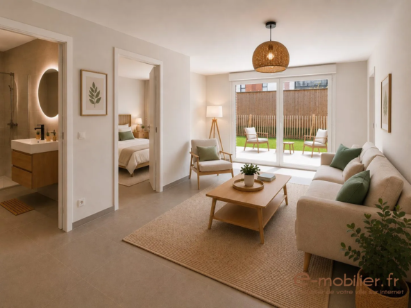 Photo non contractuelle - Idée de projet Appartement neuf avec jardin à Templeuve-en-Pévèle, idéal pour aménagement personnalisé