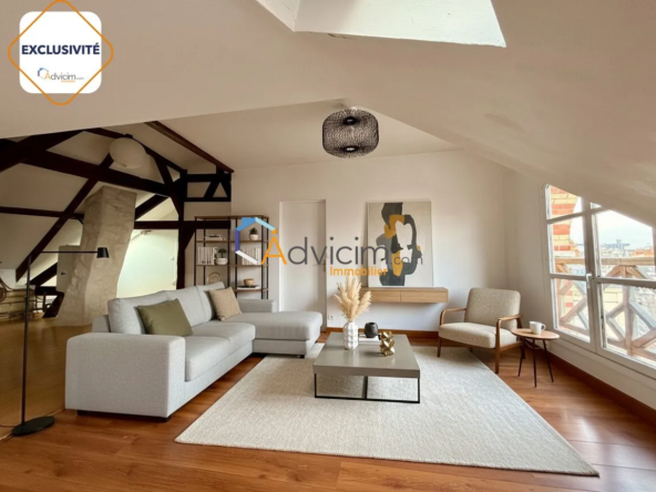 Appartement 3 pièces de 57 m² à Orléans, Quartier Dunois - Dernier étage