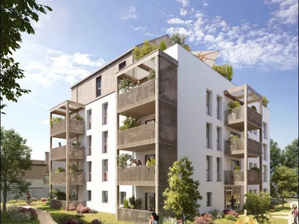 Appartement neuf écologique à Tours avec terrasse et services modernes