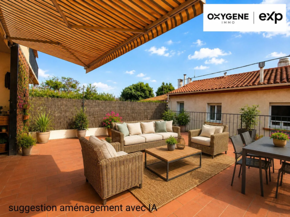 Appartement traversant de 90 m² avec grande terrasse à Perpignan
