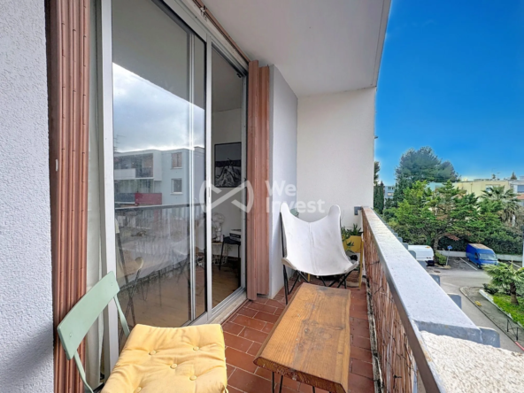 Appartement T3 spacieux et rénové à Montpellier, dernier étage avec balcon, proche tramway