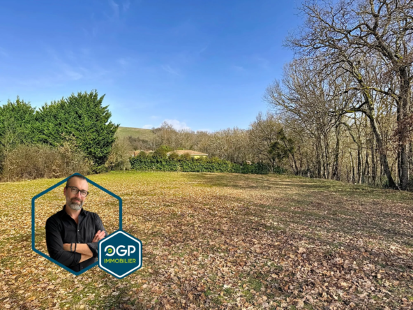 Terrain constructible de 1407m² à Bessières, environnement calme et nature