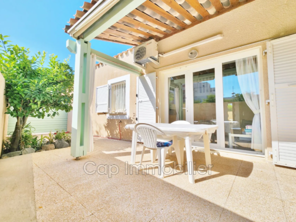 À vendre maison 2 pièces avec mezzanine, terrasse et piscine au Cap d'Agde