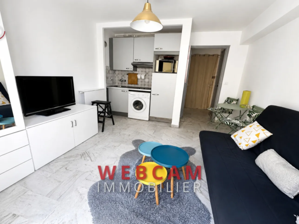 Vente studio lumineux au centre du Cannet avec balcon et parking proche commerces