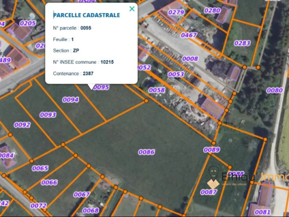 Terrain constructible à vendre à Magny-Fouchard proche RN19