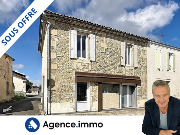 Belle maison de bourg à vendre à Saint Bonnet Sur Gironde, 85 m²
