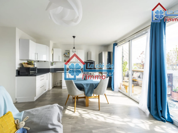Appartement F3 Duplex avec Terrasse et 2 Parkings à Moissy-Cramayel