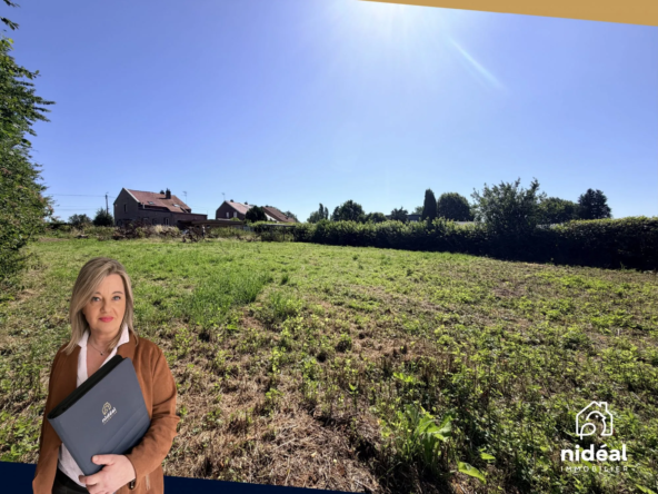 Terrain constructible à Villers-Pol avec permis pour deux logements