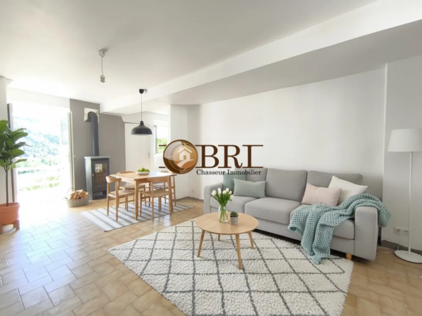 aménagement virtuel Maison de village avec terrasse et garage à Saint-Étienne-de-Crossey