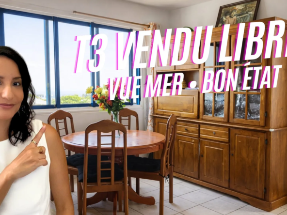 Appartement T3 avec Vue Mer, Terrasse et Ascenseur à Sainte-Marie