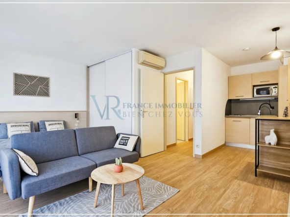Studio meublé avec balcon et parking à Divonne-les-Bains - Investissement locatif rentable