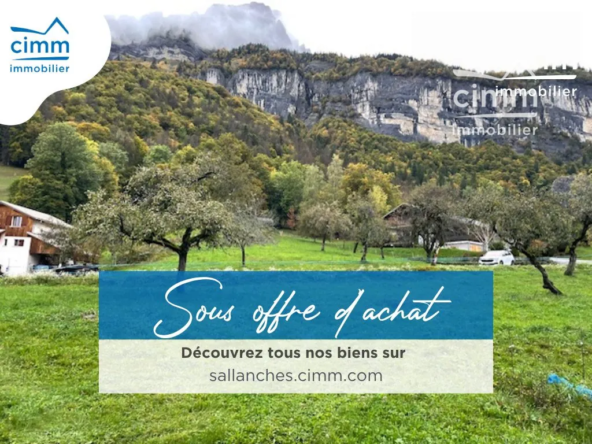 Terrain constructible à vendre à Sallanches 74700 avec vue Mont Blanc
