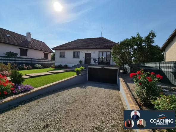 Maison individuelle avec sous-sol complet et jardin clos près de Vitry-le-François