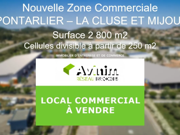 Local commercial à vendre à Pontarlier, 250-2800 m², emplacement stratégique proche de la Suisse